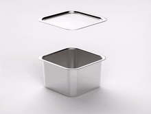Load image into Gallery viewer, GARBURCH Eversten Cube Square Canister Food Storage Containers and Lids (Pack of 3)- 가버치 에버스텐 큐브 3종 세트