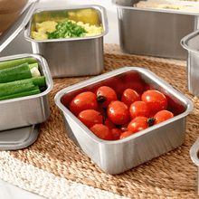 Load image into Gallery viewer, GARBURCH Eversten Cube Square Canister Food Storage Containers and Lids - 가버치 에버스텐 큐브