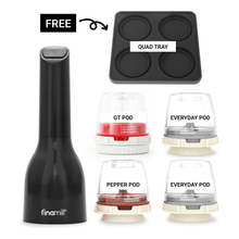 Load image into Gallery viewer, FinaMill Award-Winning Battery Operated Grinder Quad Set - 파이나밀 건전지 전동 그라인더 세트 2