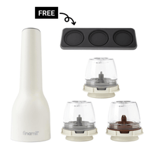 Load image into Gallery viewer, FinaMill Award-Winning USB Rechargeable Grinder Trio Set - 파이나밀 USB 전동 그라인더 세트 1
