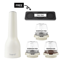 Load image into Gallery viewer, FinaMill Award-Winning USB Rechargeable Grinder Trio Set - 파이나밀 USB 전동 그라인더 세트 1