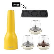 Load image into Gallery viewer, FinaMill Award-Winning USB Rechargeable Grinder Trio Set - 파이나밀 USB 전동 그라인더 세트 1