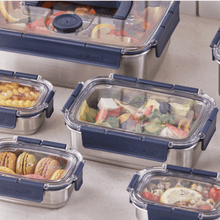 Load image into Gallery viewer, StenLock Stainless Food Storage (Set of 7) - 스텐락 스테인레스 밀폐용기 세트