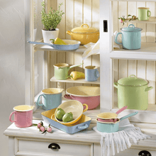 Load image into Gallery viewer, Riess Patel Classic One Handle Pot with Lid - 리스 파스텔 손잡이 냄비