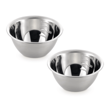 Load image into Gallery viewer, Yoshikawa Stainless Steel Mixing Bowl (Set of 2) - 요시카와 스테인레스 믹싱볼 12 cm