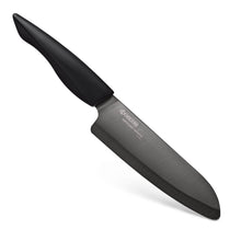 Load image into Gallery viewer, Kyocera Revolution Chef's Santoku Knife - 교세라 블랙 도자기 칼