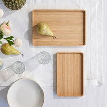 Load image into Gallery viewer, Bambu Bamboo Serving Tray, Rectangle - 밤부 대나무 네모 쟁반