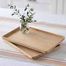 Load image into Gallery viewer, Bambu Bamboo Serving Tray, Rectangle - 밤부 대나무 네모 쟁반