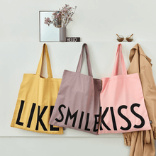 Load image into Gallery viewer, Design Letters Favorite Tote Bag - 디자인 레터스 100% 면 토트백