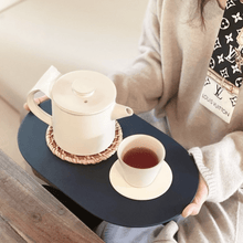 Load image into Gallery viewer, Le’enmi Oval Double-Sided Leather Tray - 르엔미 양면 방수 타원 가죽 트레이