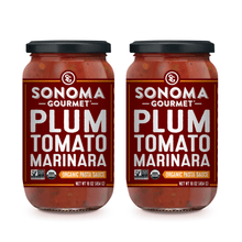 Load image into Gallery viewer, Sonoma Gourmet Plum Tomato Marinara Sauce (Pack of 2 16 oz) - 소노마 고메 유기농 플럼 토마토 소스 (Best By: Jan. 2026)