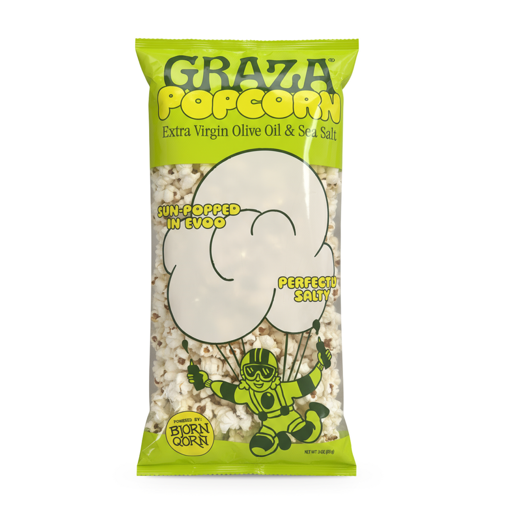 Graza Extra Virgin Olive Oil Popcorn - 그라자 엑스트라 버진 올리브 오일 팝콘 (Best By: Dec. 2025)