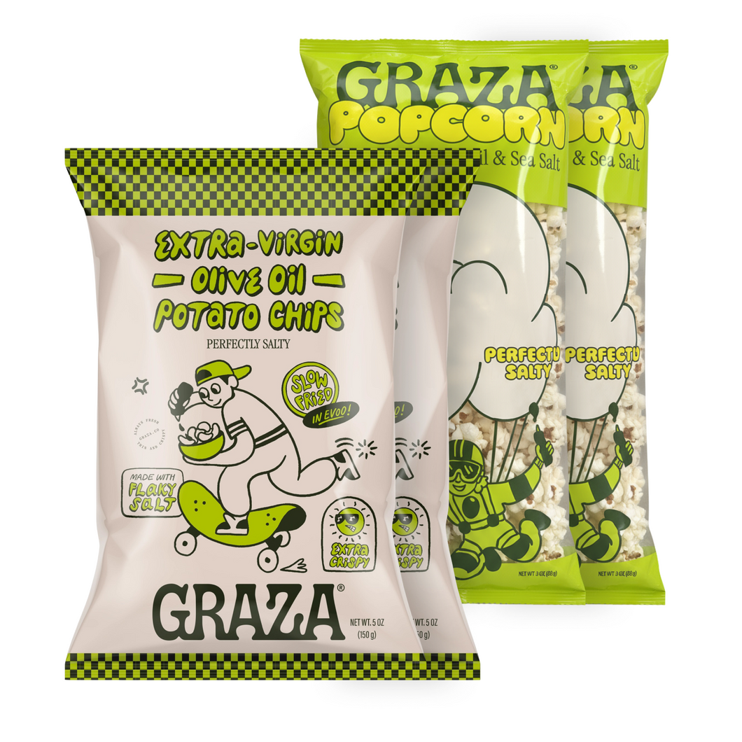 Graza Extra Virgin Olive Oil Snack Set - 그라자 엑스트라 버진 올리브 오일 스낵 세트
