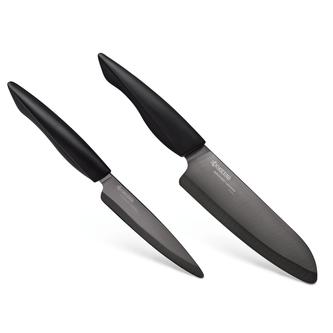 Kyocera Revolution Chef's Innovation Black Knife Set - 교세라 블랙 도자기 칼 세트