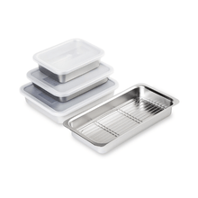 Load image into Gallery viewer, Altenbach Stainless Tray, Oil Drain Rack and Lid - 알텐바흐 스텐 밧드, 밧드망과 뚜껑
