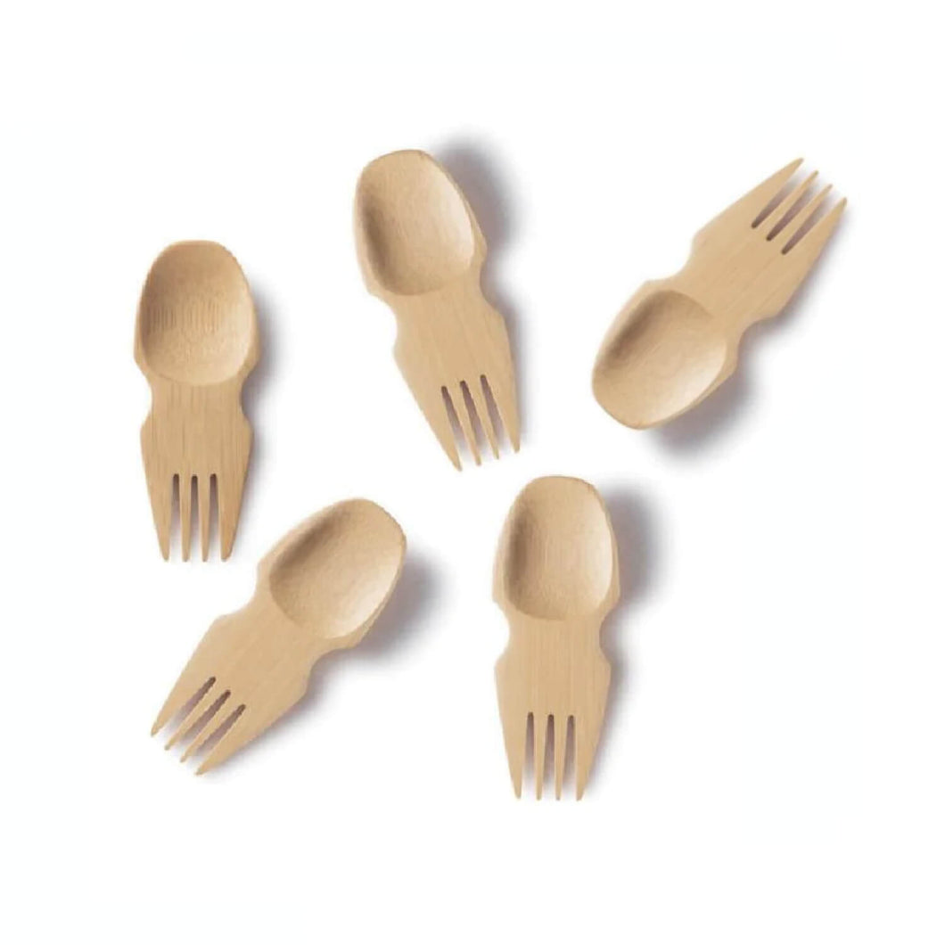 Bambu Organic Bamboo Sporks (Set of 5) - 밤부 유기농 스포크
