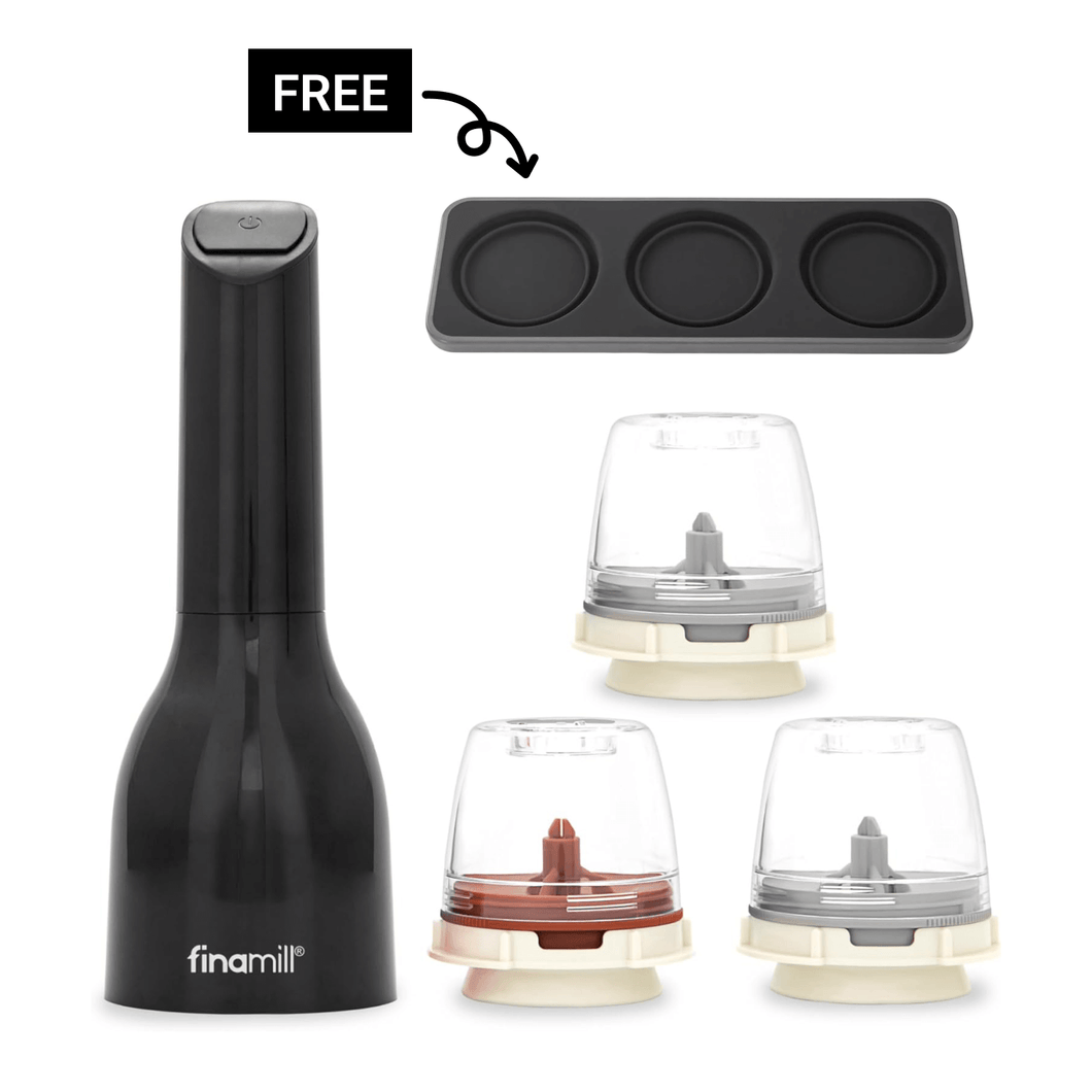 FinaMill Award-Winning Battery Operated Grinder Trio Set - 파이나밀 건전지 전동 그라인더 세트 1