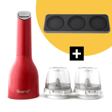 Load image into Gallery viewer, FinaMill’s Award-Winning Battery Operated Salt and Pepper Grinder Set - 파이나밀 전동 그라인더 세트
