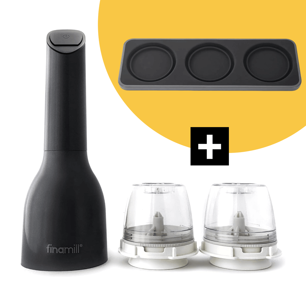 FinaMill’s Award-Winning Battery Operated Salt and Pepper Grinder Set - 파이나밀 전동 그라인더 세트