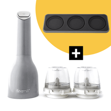 Load image into Gallery viewer, FinaMill’s Award-Winning Battery Operated Salt and Pepper Grinder Set - 파이나밀 전동 그라인더 세트
