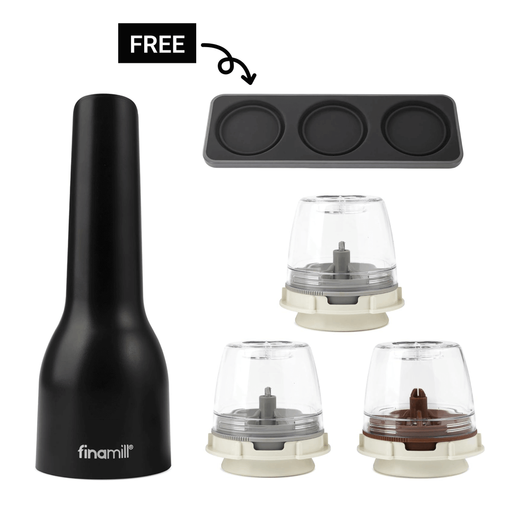 FinaMill Award-Winning USB Rechargeable Grinder Trio Set - 파이나밀 USB 전동 그라인더 세트 1
