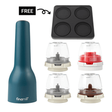 Load image into Gallery viewer, FinaMill Award-Winning USB Rechargeable Grinder Quad Set - 파이나밀 USB 전동 그라인더 세트 2
