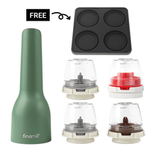 Load image into Gallery viewer, FinaMill Award-Winning USB Rechargeable Grinder Quad Set - 파이나밀 USB 전동 그라인더 세트 2
