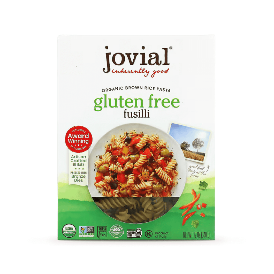 Jovial Foods Pasta, Brown Rice, Fusilli, GF, Organic - 조비알 푸즈 유기농 현미 푸실리 파스타