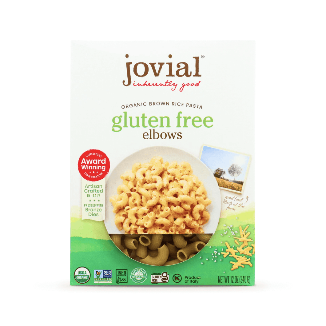 Jovial Foods Pasta, Brown Rice, Elbows, GF, Organic - 조비알 푸즈 유기농 현미 마카로니 파스타