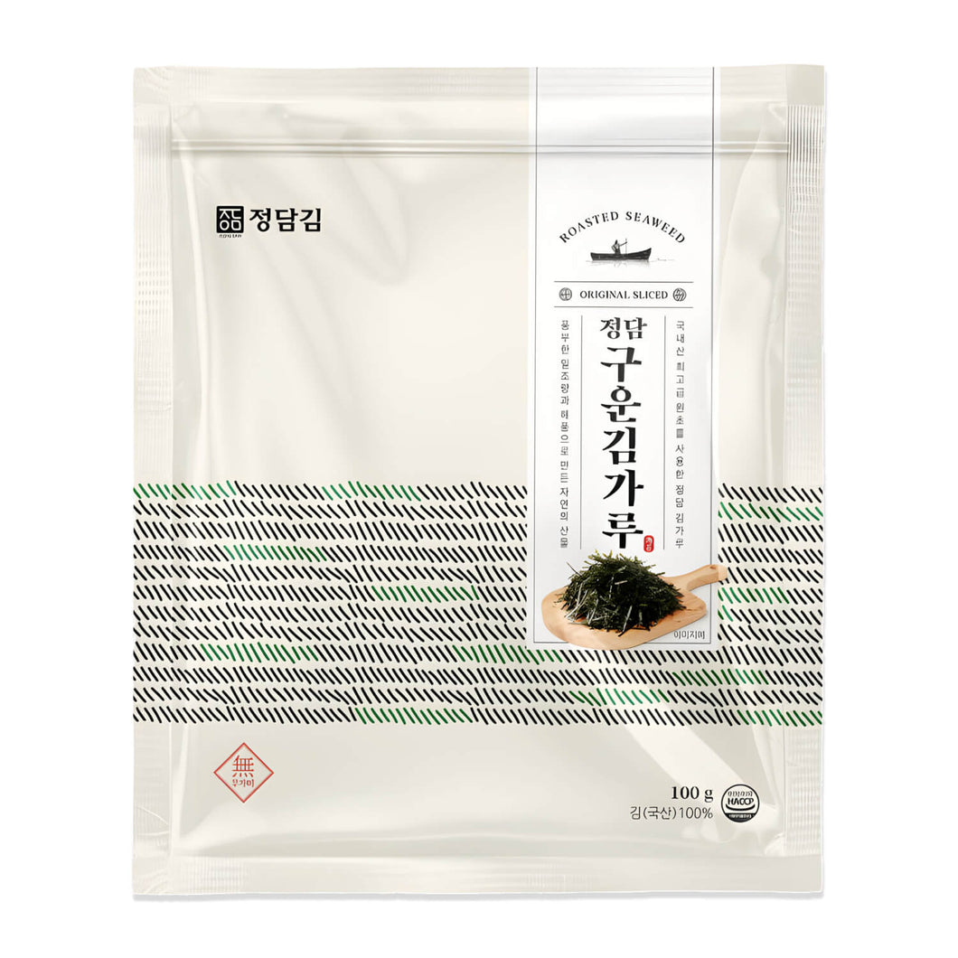 Jeongdamgim Pre-Cut Roasted Seaweed - 정담김 구운 김가루 (고명, 주먹밥용) (Best By: Oct. 2024)