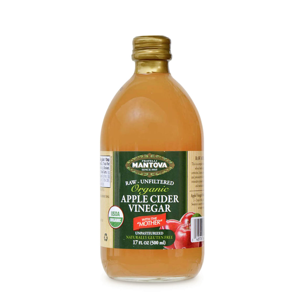 Mantova Organic Raw Unfiltered Apple Cider Vinegar - 만토바 유기농 애플 사이더 비네가 (Best By: Jul. 2026)