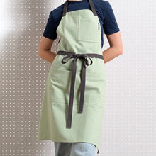 Load image into Gallery viewer, Meema Bib Apron with Pockets - 미마 100% 면 앞치마
