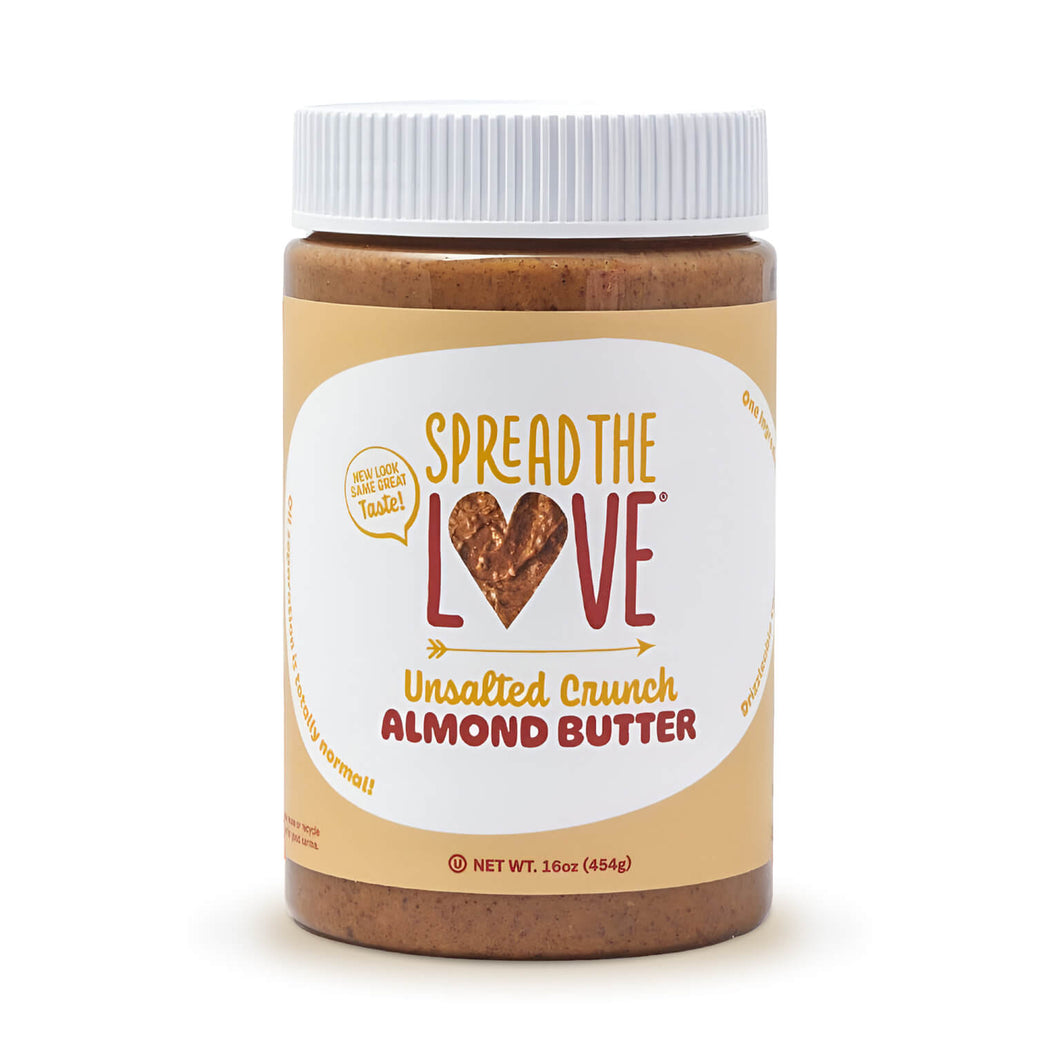 Spread The Love Unsalted Crunch Almond Butter - 스프레드 더 러브 무염 아몬드 버터 (Best By: Jul. 2025)