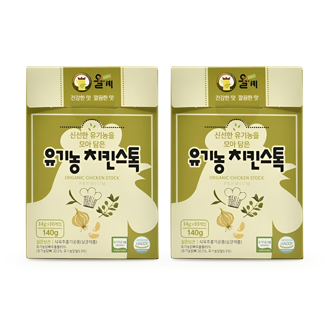 Olgye Organic Chicken Stock - 올계 유기농 치킨스톡 (Best By: Jan. 2026)