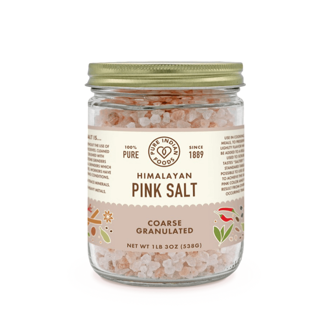 Pure Indian Foods Pure Himalayan Pink Salt (Coarse) - 퓨어 인디안 푸즈 히말라야 소금