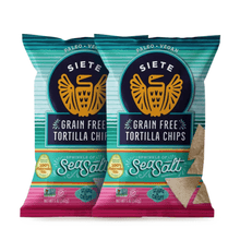 Load image into Gallery viewer, Siete Sea Salt Grain Free Tortilla Chips (Pack of 2) - 씨에떼 바다소금 글루텐프리 나초칩
