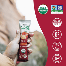 Load image into Gallery viewer, Tosi Plant Based Protein Bars (Pack of 12) - 토시 식물성 단백질 스낵
