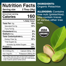 Load image into Gallery viewer, Wilderness Poets 100% Organic Pistachio Nut Butter - 윌더니스 포엣 100% 유기농 피스타치오 버터 (Best By: Jan 2027)
