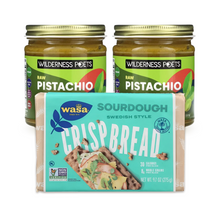 Load image into Gallery viewer, 100% Organic Pistachio Nut Butter &amp; Sourdough Crispbread Set - 100% 유기농 피스타치오 버터와 크래커 세트
