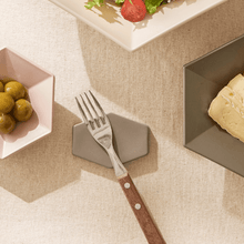 Load image into Gallery viewer, Kimsunghun Ceramics Hexagon Chopstick Rest- 김성훈 도자기 양면 육각 수저 받침
