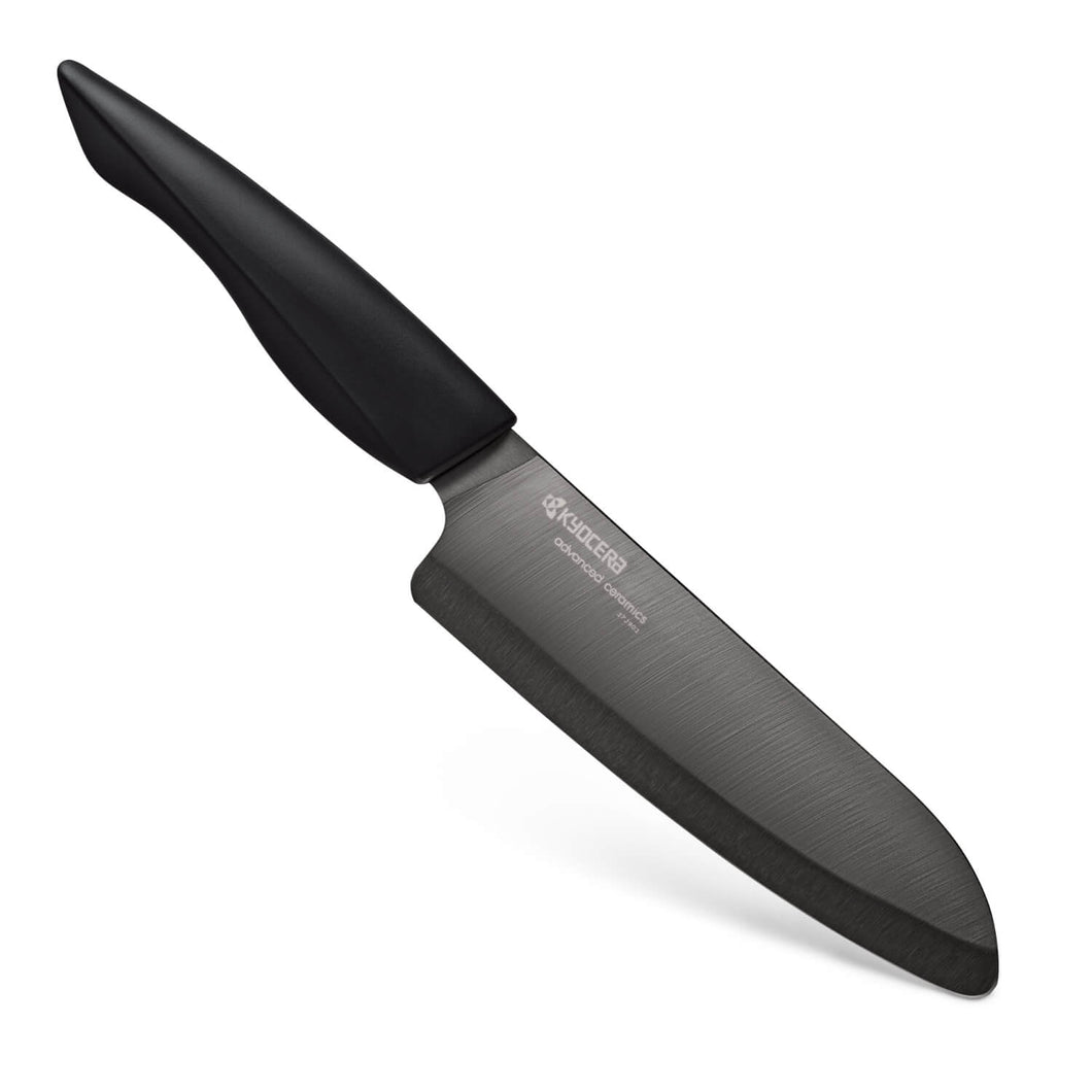 Kyocera Revolution Chef's Santoku Knife - 교세라 블랙 도자기 칼