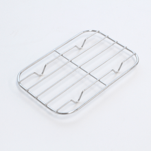 Load image into Gallery viewer, White Enamelware Tray and Oil Drain Rack - 아카시아 법랑밧드와 밧드망
