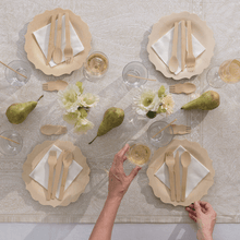 Load image into Gallery viewer, Bambu Veneerware® Fancy Bamboo Plates - 밤부 대나무 일회용 접시
