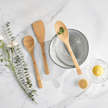 Load image into Gallery viewer, Bambu Kitchen Basics, Organic Bamboo Cooking Utensils (Set of 3) - 밤부 유기농 밤부 조리도구 세트
