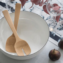 Load image into Gallery viewer, Bambu Short Organic Bamboo Salad Servers - 밤부 유기농 대나무 샐러드 스푼
