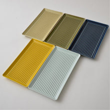 Load image into Gallery viewer, Hasami Ware Rectangular Color Groove Plate - 하사미 칼라 직사각 그루브 접시
