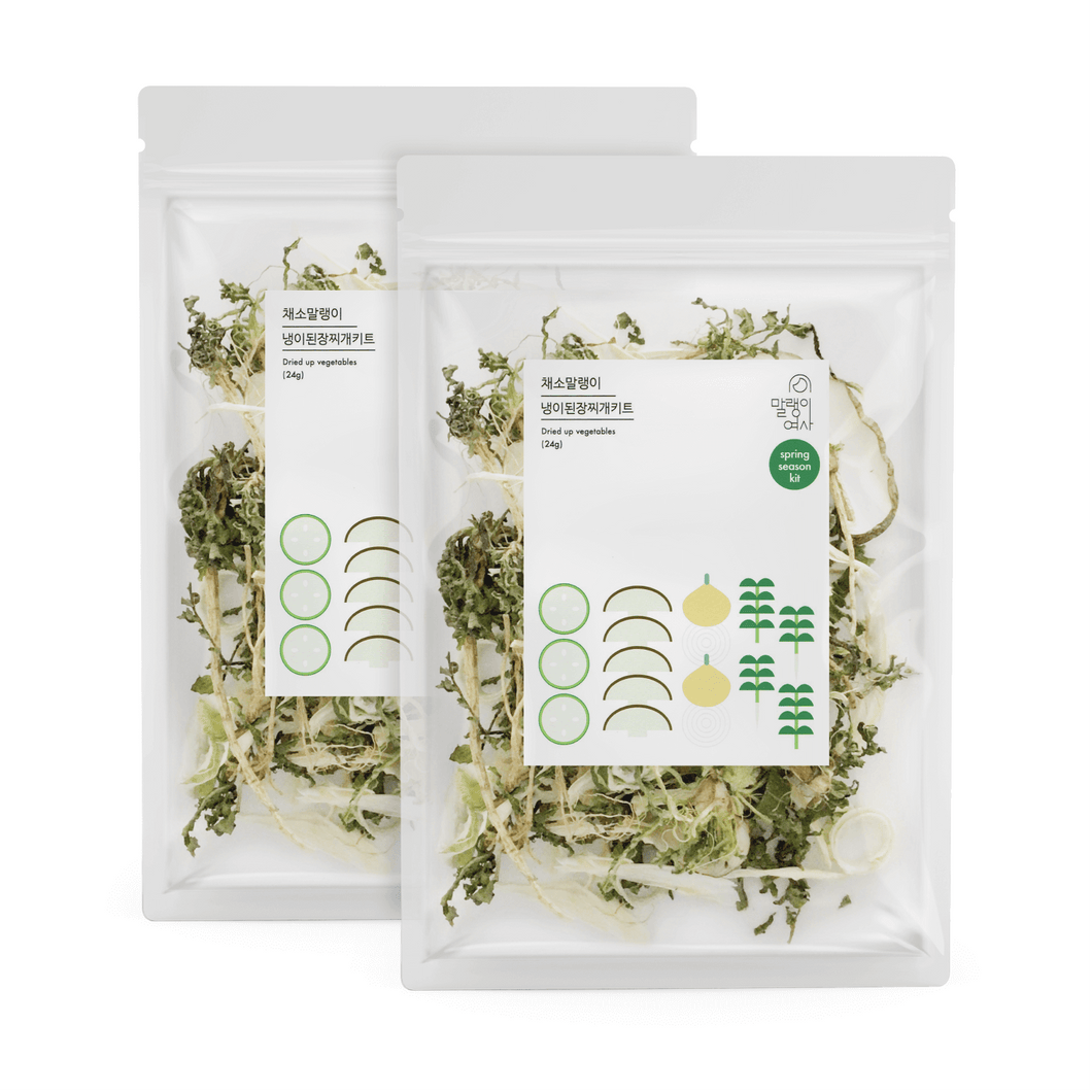 Mrs. Malaenge Dried Vegetables Spring Season Kit (Pack of 2) - 말랭이여사 냉이된장찌개키트 (Best By: Mar. 2026)