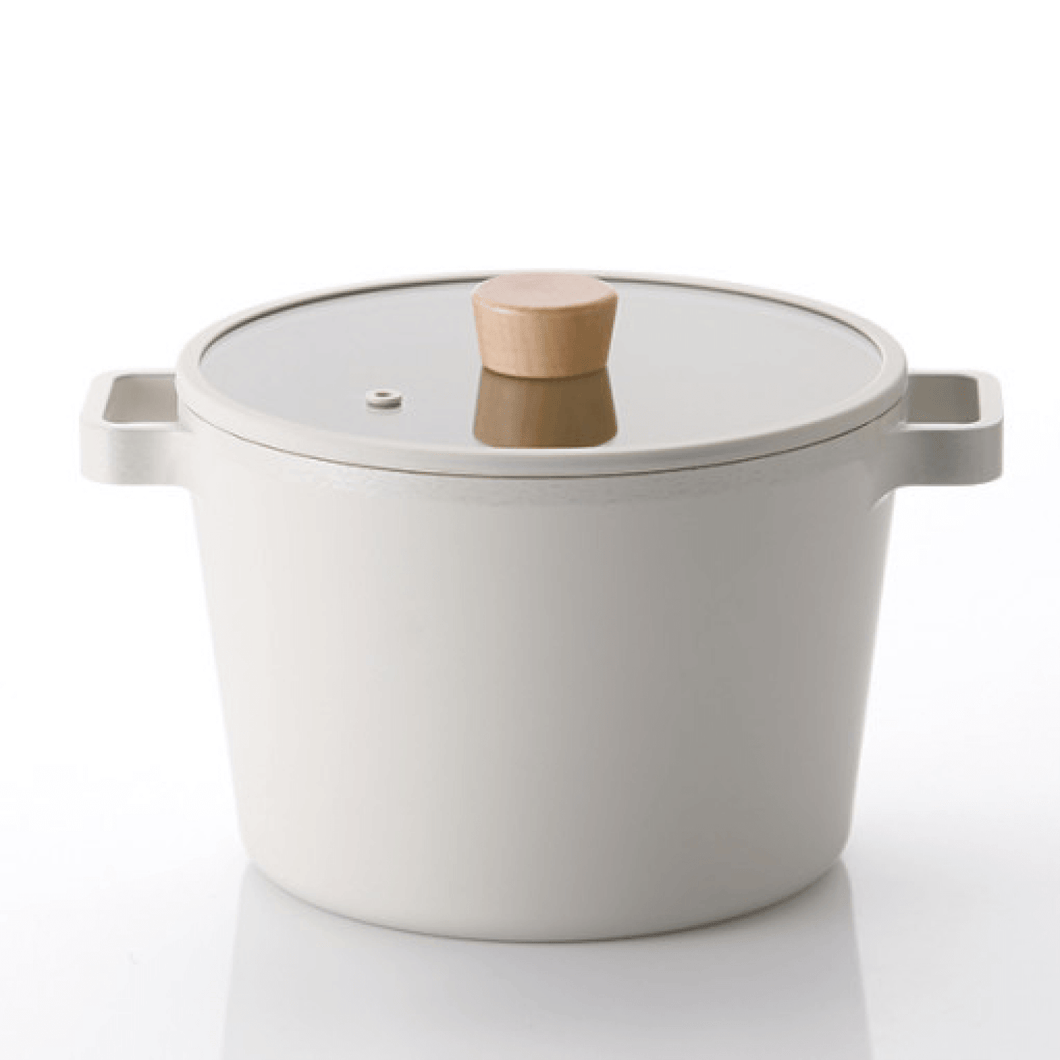 Neoflam FIKA 4.9QT Deep Stock Pot, with Glass Lid - 네오플램 피카 4.9QT 파스타 냄비