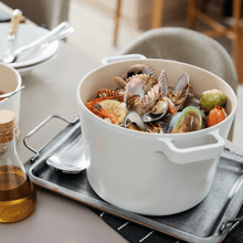 Load image into Gallery viewer, Neoflam FIKA 4.9QT Deep Stock Pot, with Glass Lid - 네오플램 피카 4.9QT 파스타 냄비
