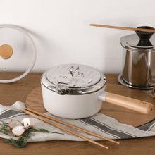 Load image into Gallery viewer, Neoflam FIKA 1.7QT Deep Fryer with Thermometer and Glass Lid - 네오플램 피카 1.7QT 튀김냄비

